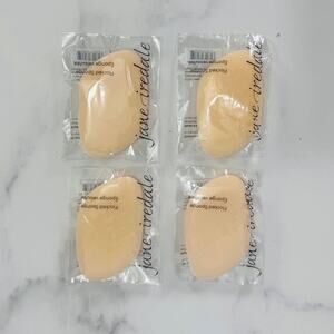 Jane Iredale Flocked Sponge- Set of 4 MakeUp Beauty Blender Sponges- NWT